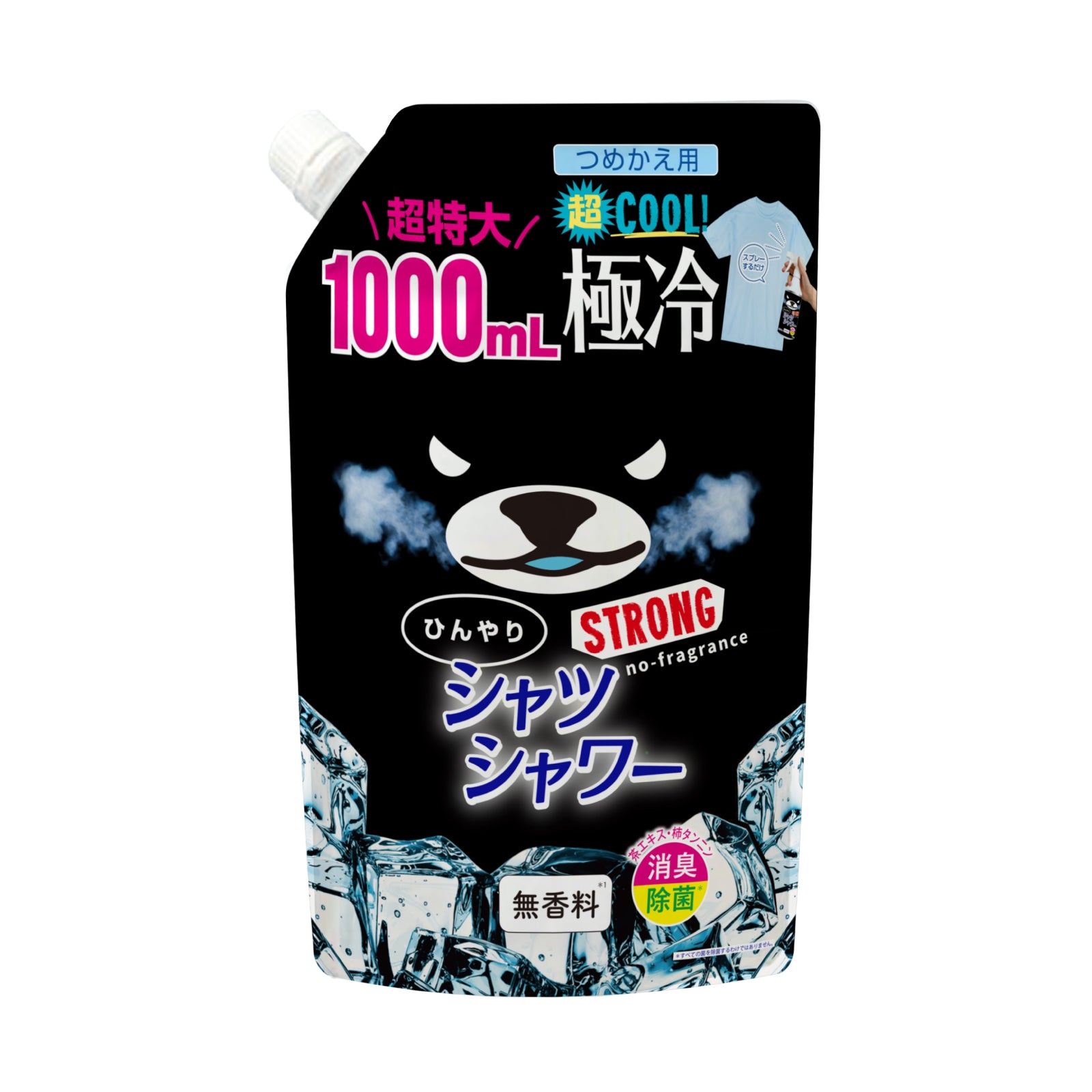 【ひんやりシャツシャワー】ストロング リフィル 1000mL(詰め替え用)